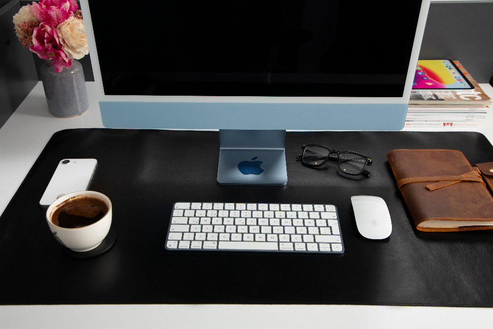 Natty Leather Natural Desk Mat (65 cm x 35 cm)