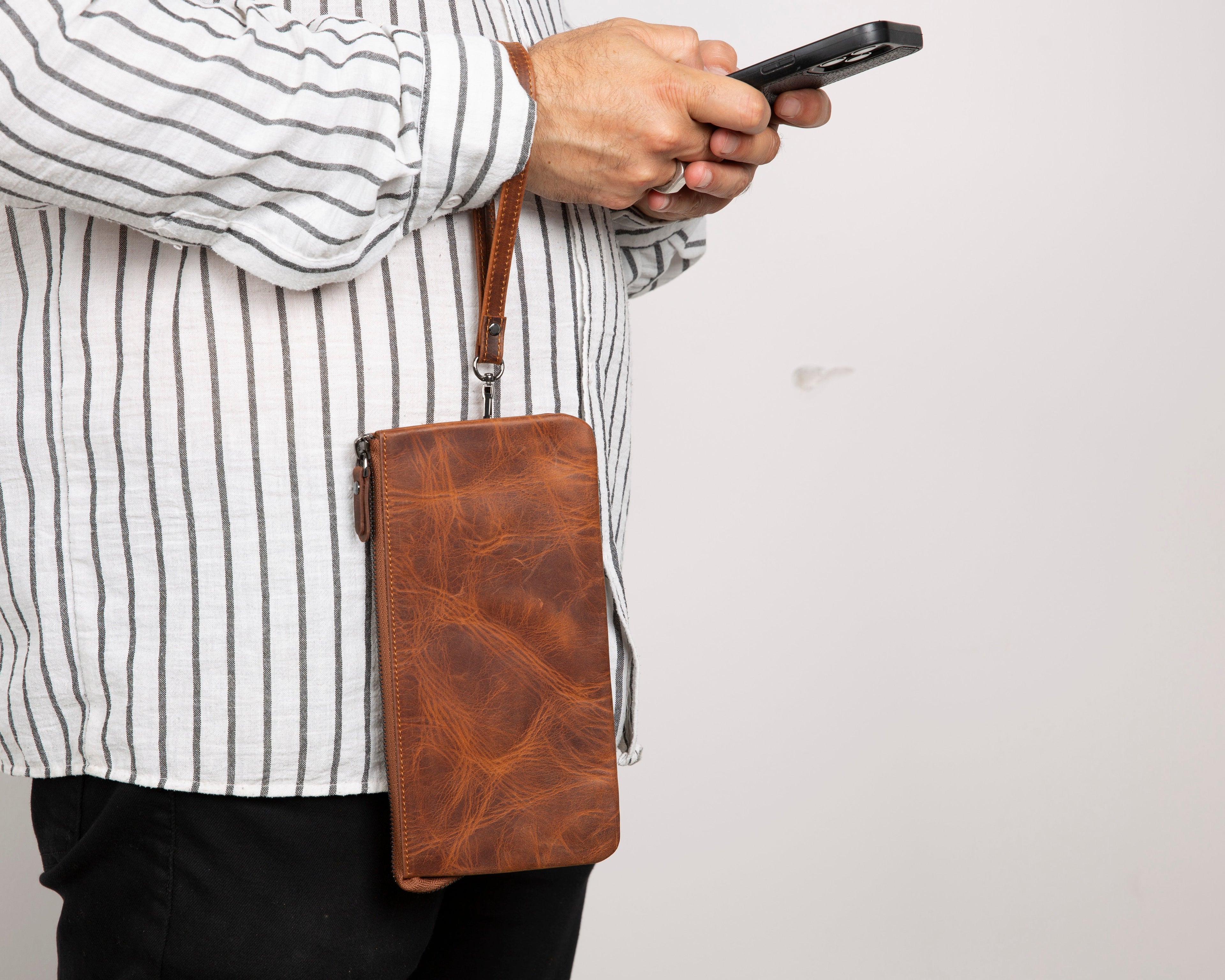 Prestige Leather Clutch Bag