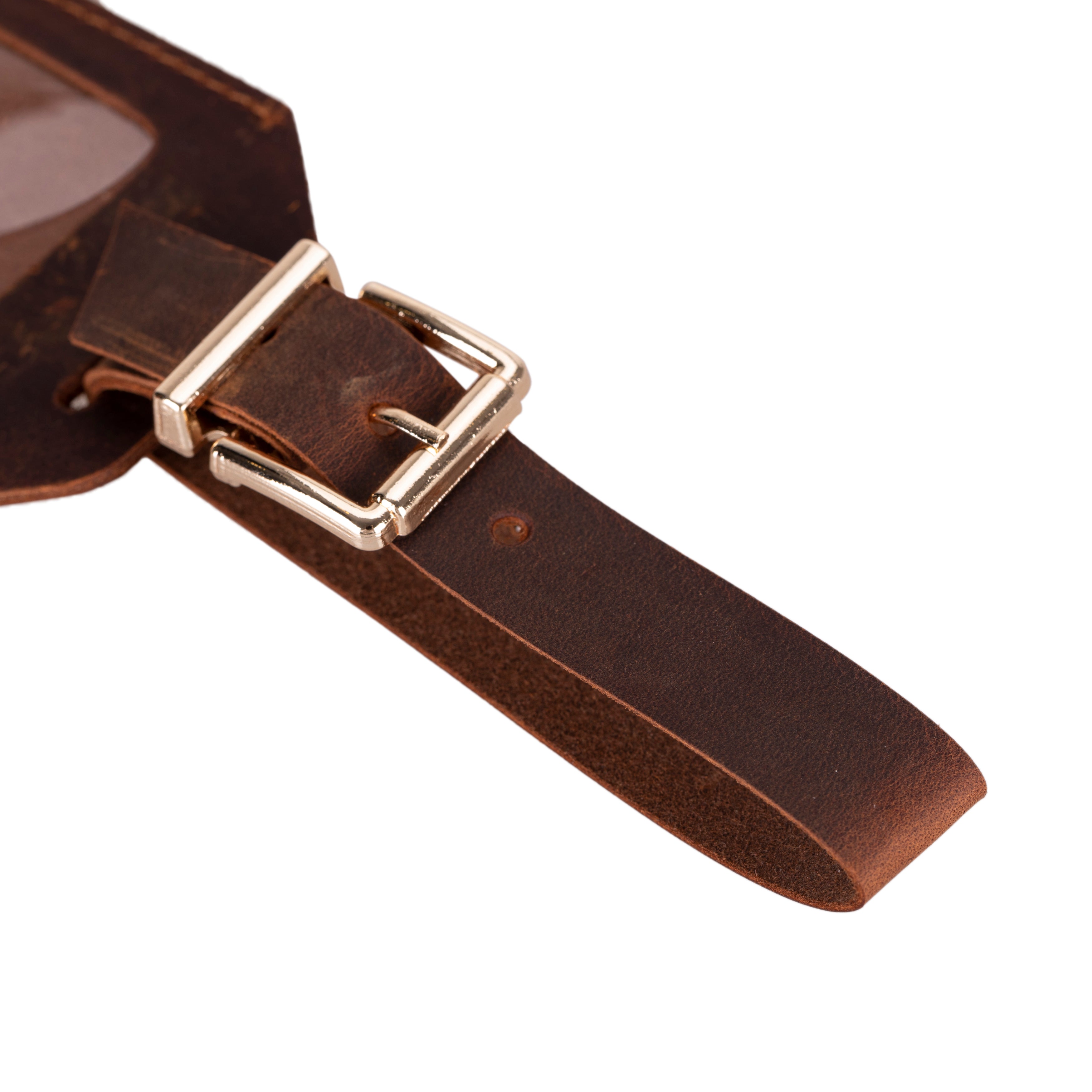 Uno Leather Luggage Tag