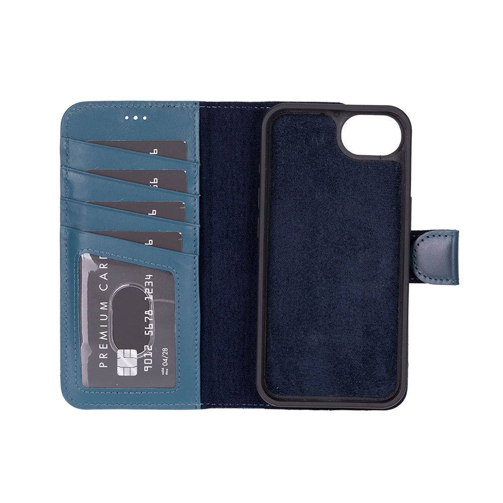 Magic iPhone 16E Detachable Leather Wallet Case