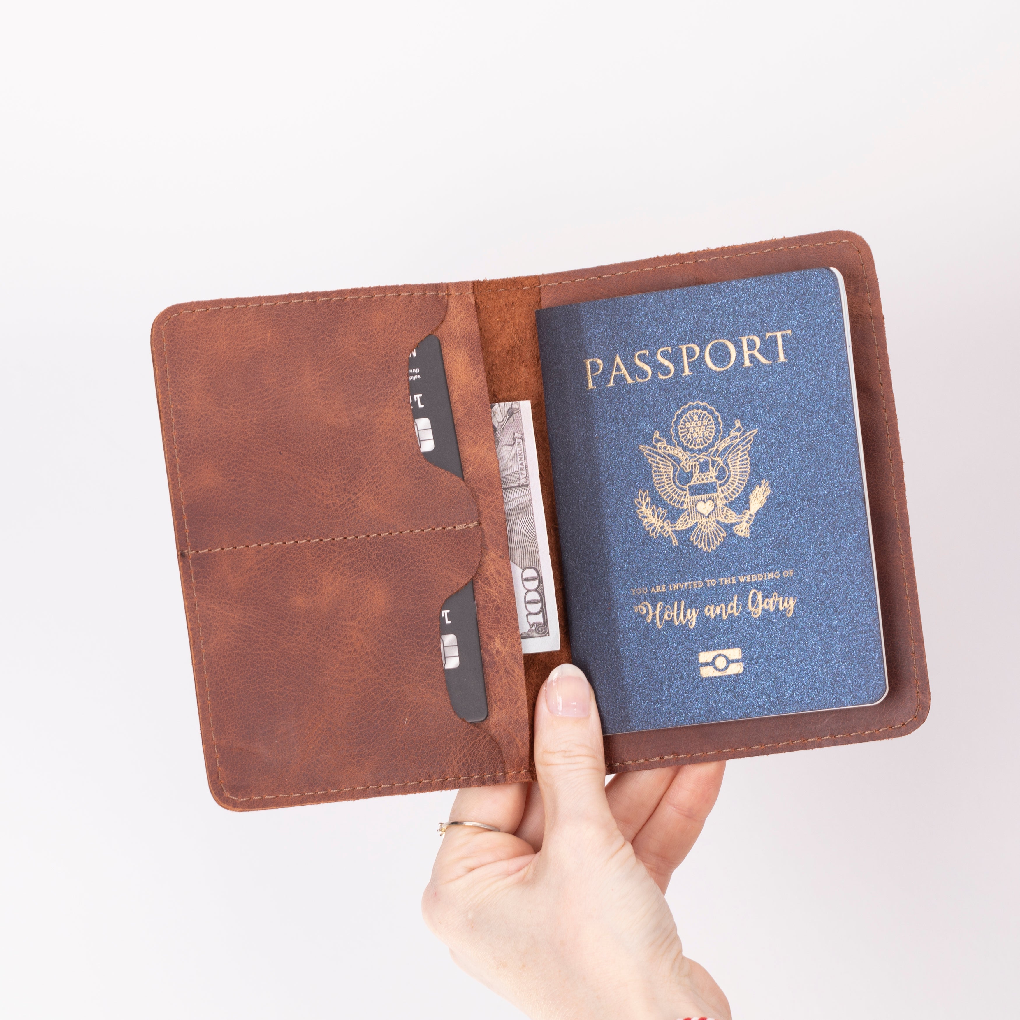 Viaggio Leather Passport Wallet