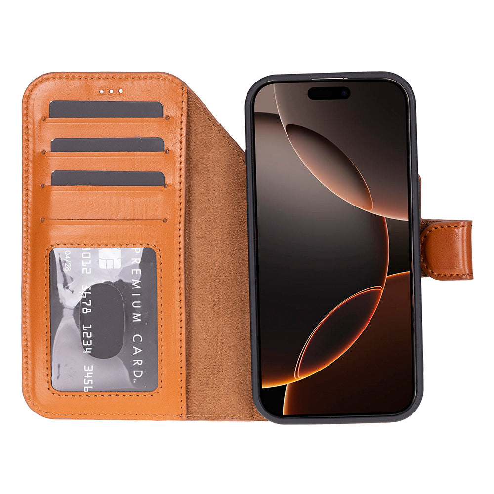 Magic iPhone 17 Pro Leather Detachable Wallet Case