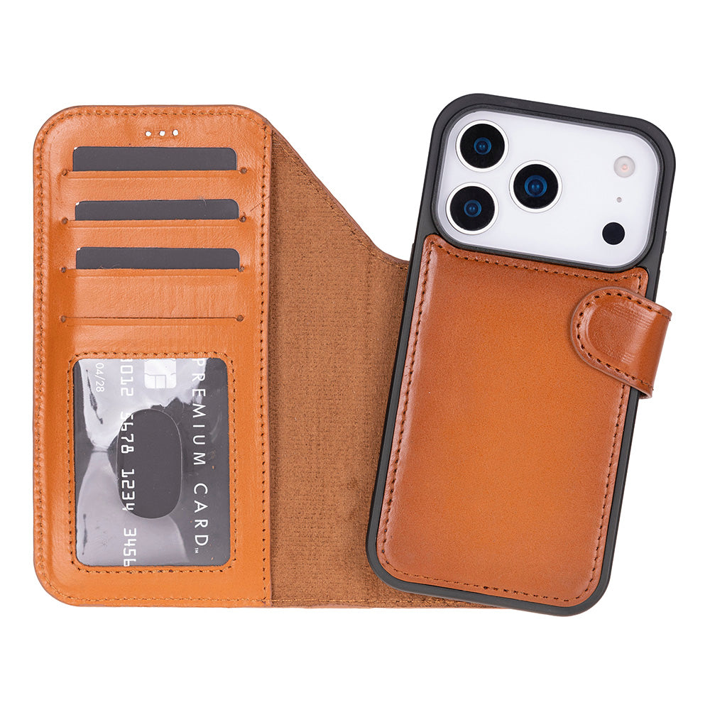 Magic iPhone 17 Pro Leather Detachable Wallet Case