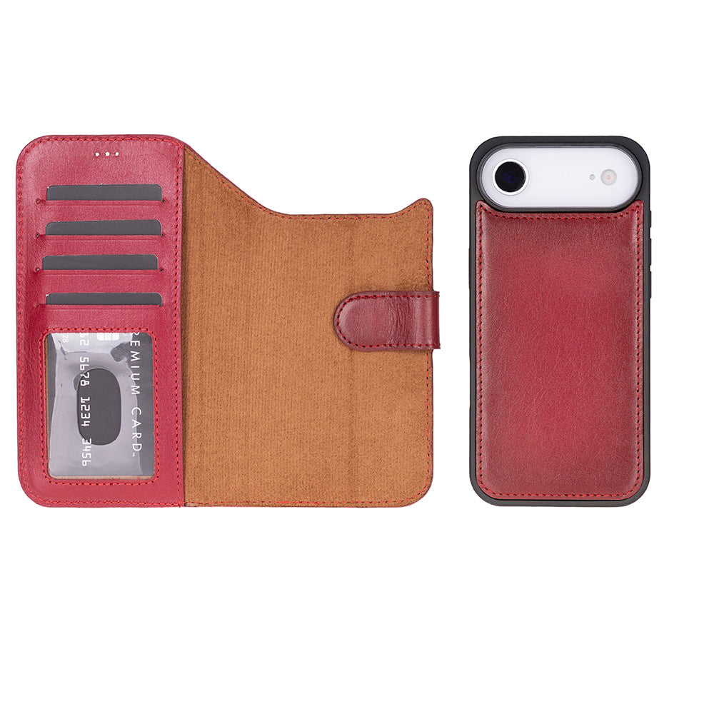 Magic iPhone 17 Air Leather Detachable Wallet Case