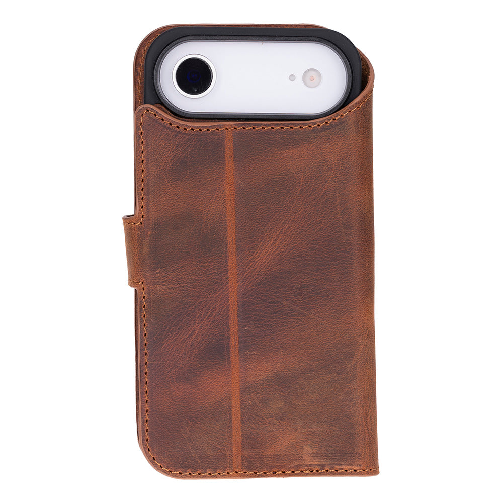 Magic iPhone 17 Air Leather Detachable Wallet Case