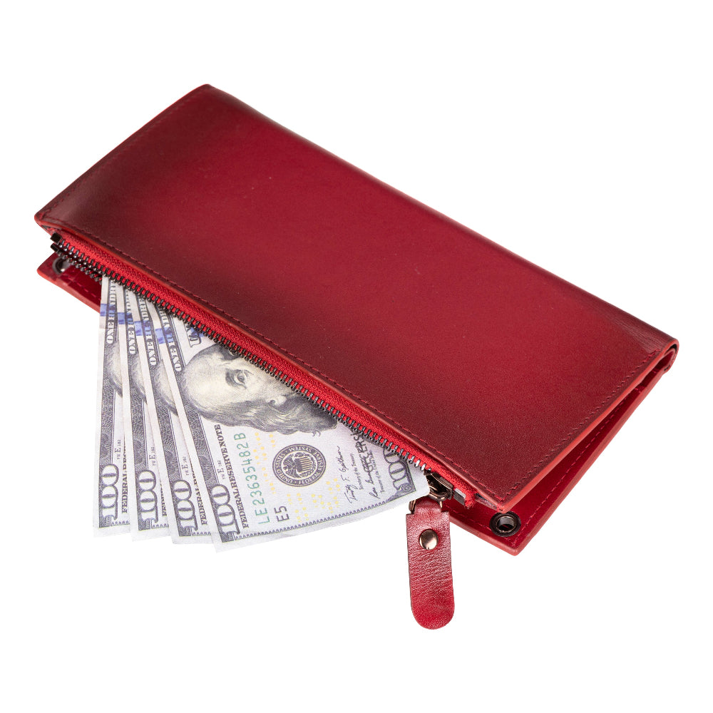 Lozan Strap Leather Crossbody Wallet