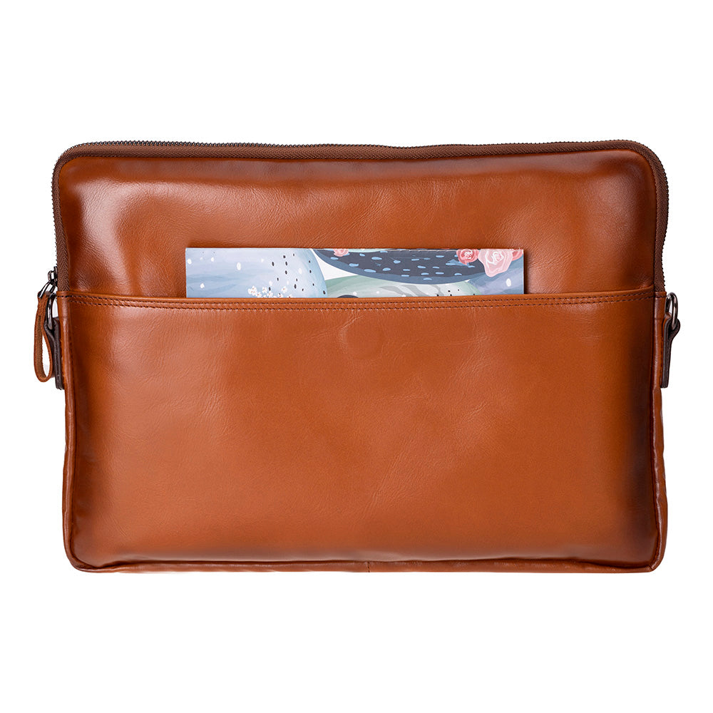 Leeds Slim Leather Laptop / Tablet Sleeve
