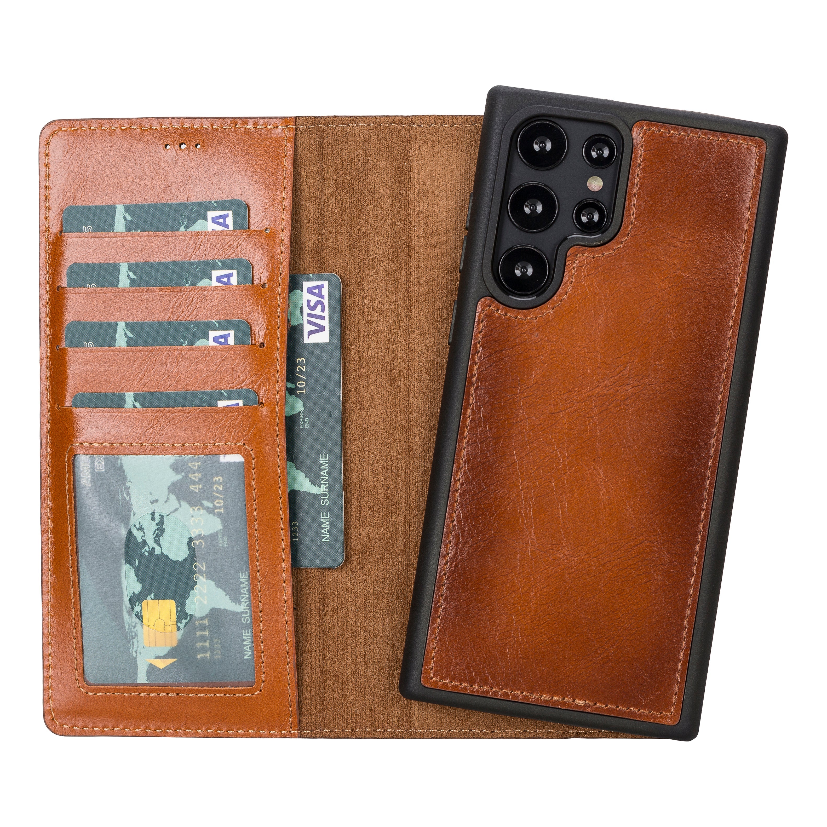 Magic Samsung Galaxy S23 Leather Detachable Wallet Case