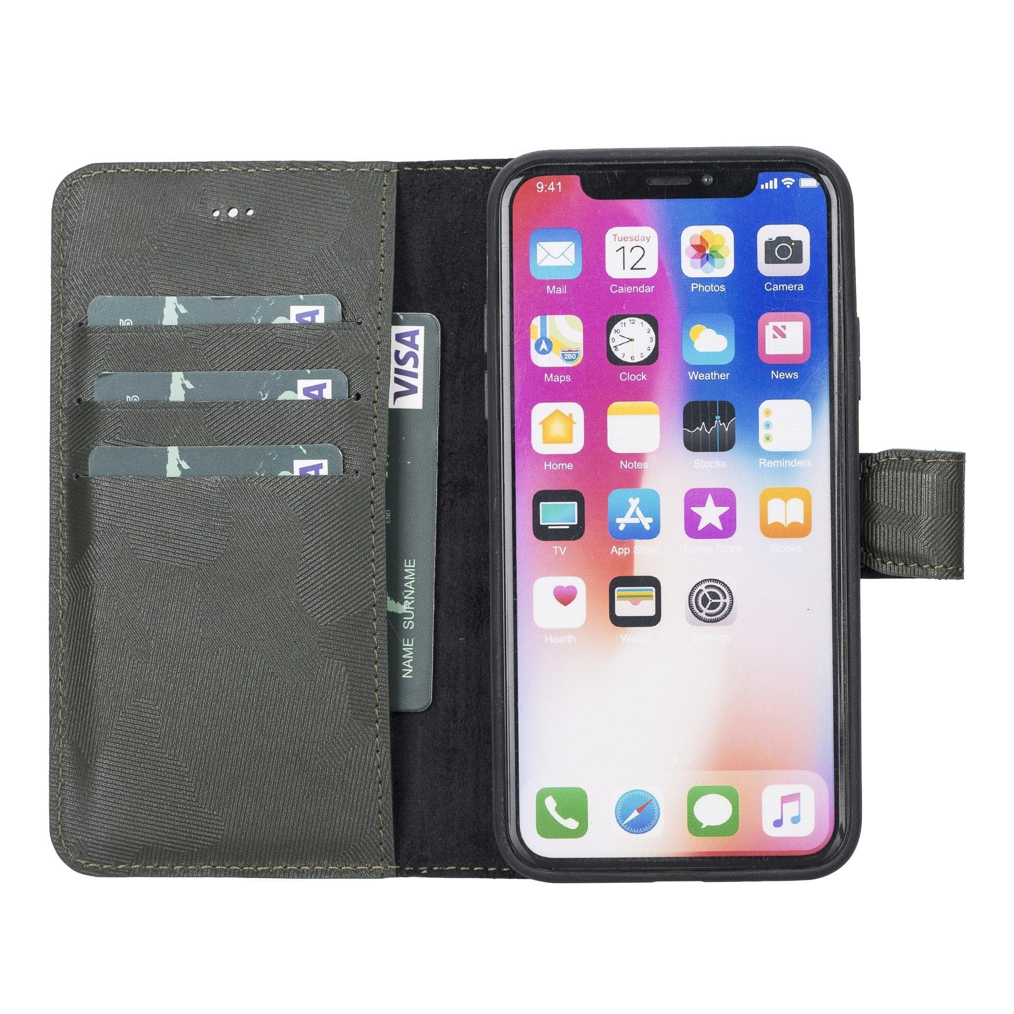 Apple iPhone X/XS Detachable Leather Case / MW