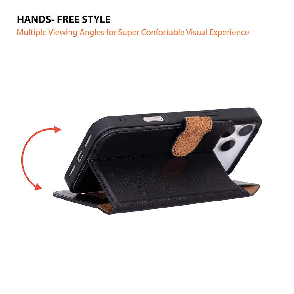 Magic iPhone 17 Pro Leather Detachable Wallet Case