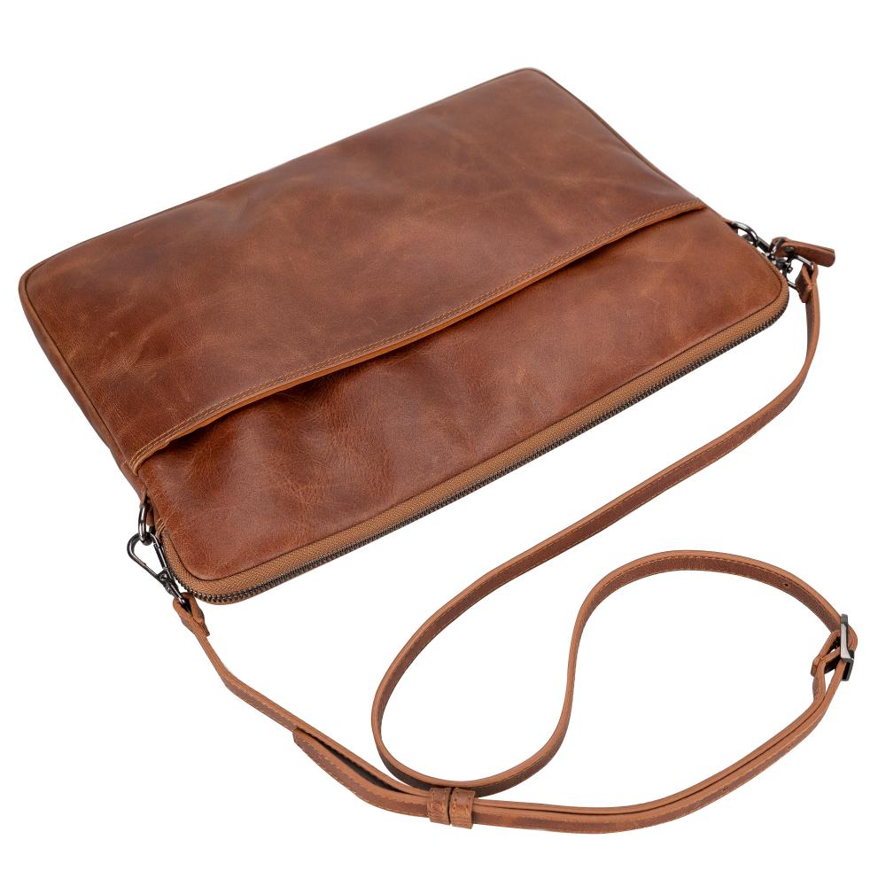 Leeds Slim Leather Laptop / Tablet Sleeve