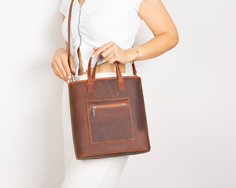 Valetto Leather Tote Bag