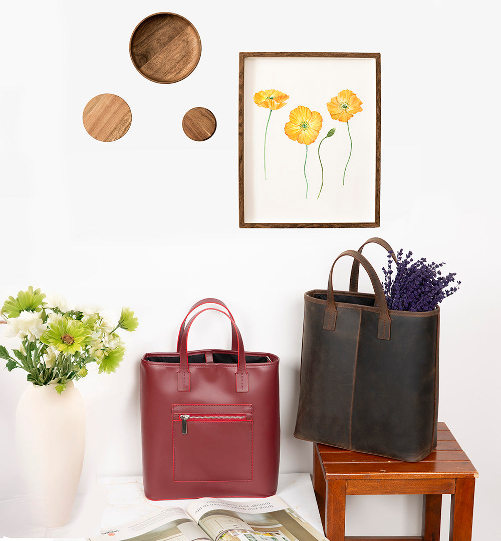 Valetto Leather Tote Bag