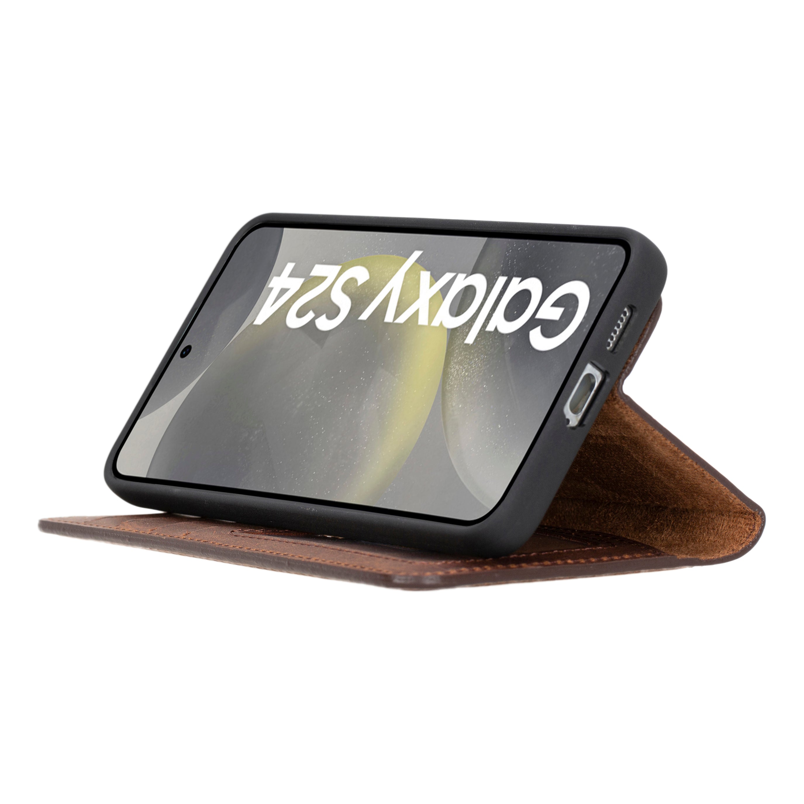 Magic Samsung Galaxy S24 Plus Leather Detachable Wallet Case