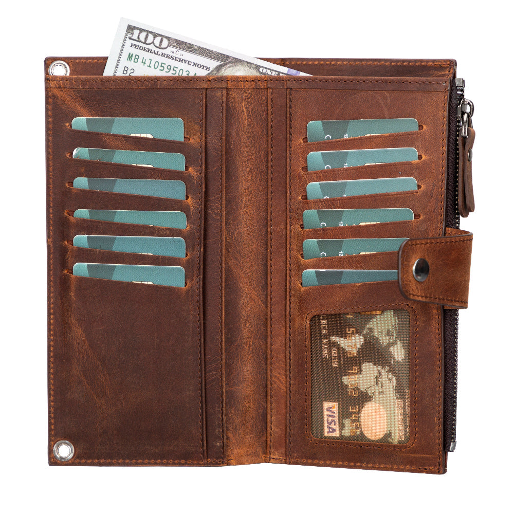 Lozan Strap Leather Crossbody Wallet