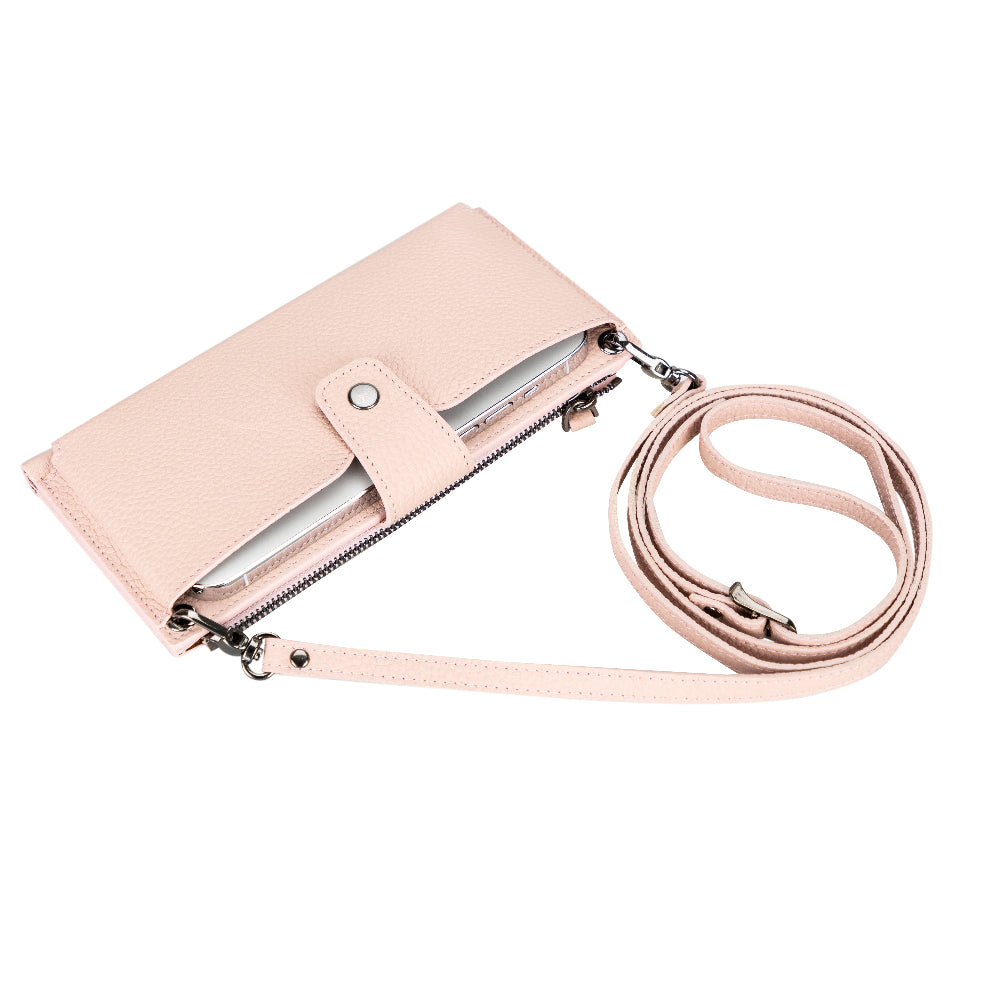 Lozan Strap Leather Crossbody Wallet