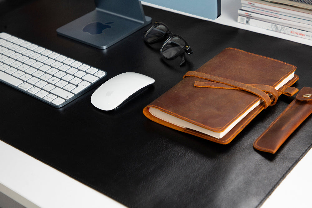 Natty Leather Natural Desk Mat (65 cm x 35 cm)