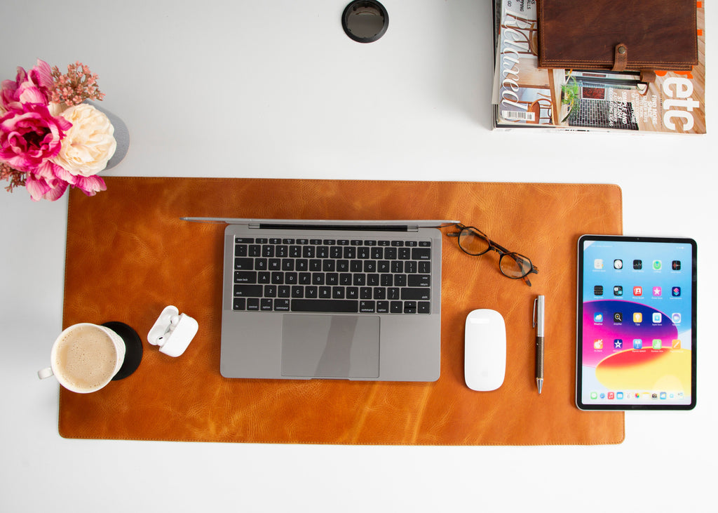 Natural Leather Desk Mat (91 cm x 48 cm)