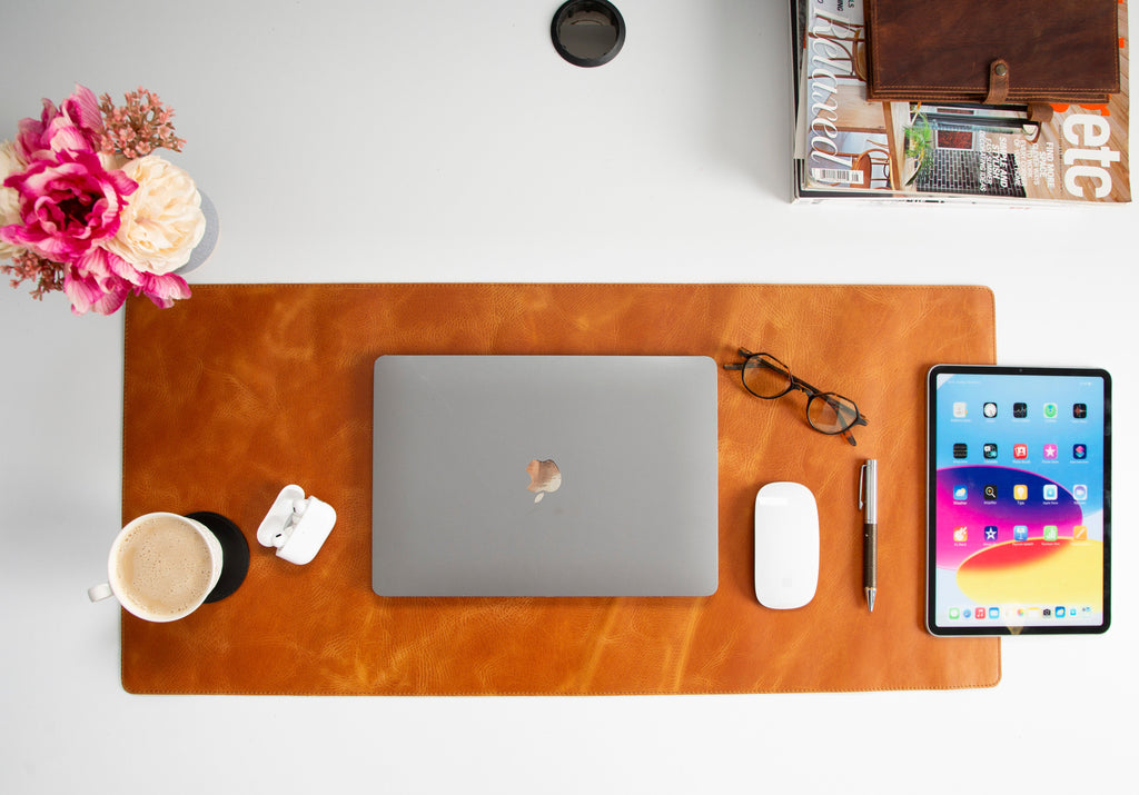 Natural Leather Desk Mat (91 cm x 48 cm)