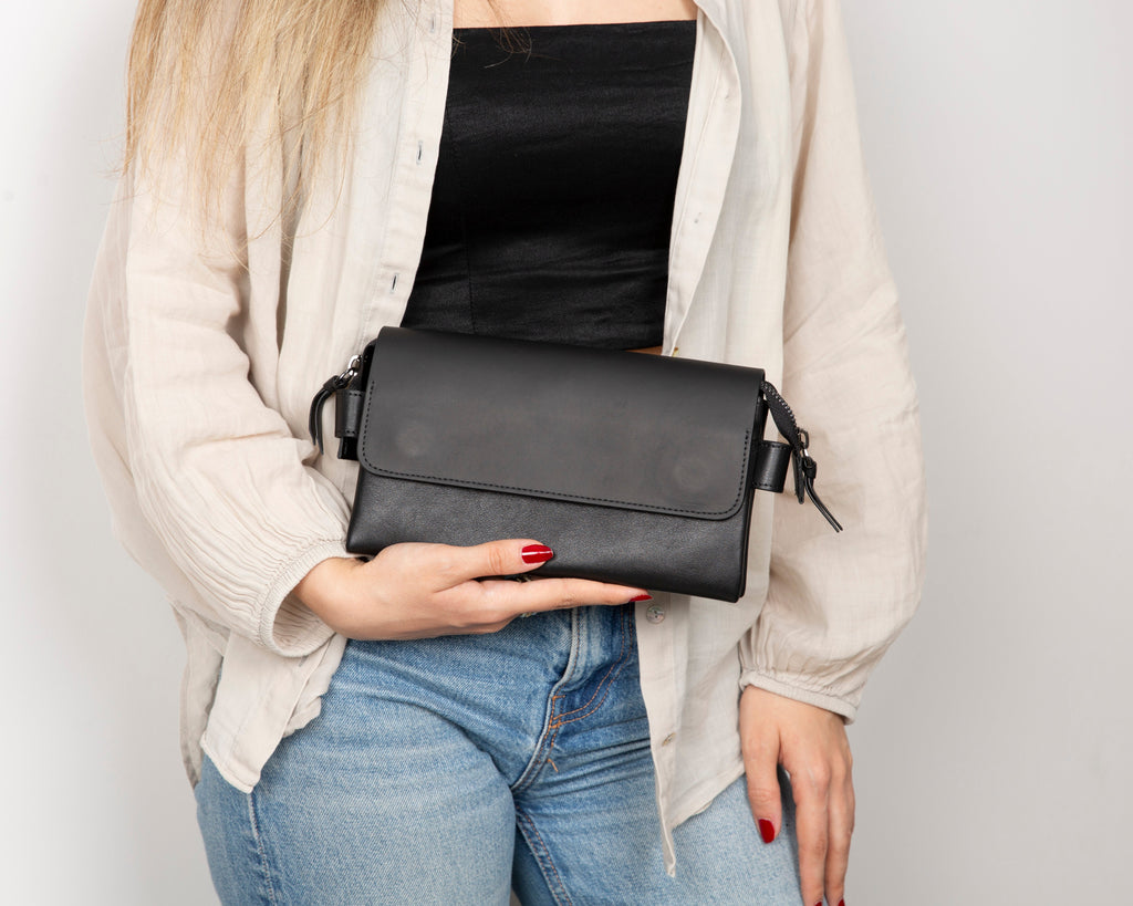 Prestige Leather Clutch Bag