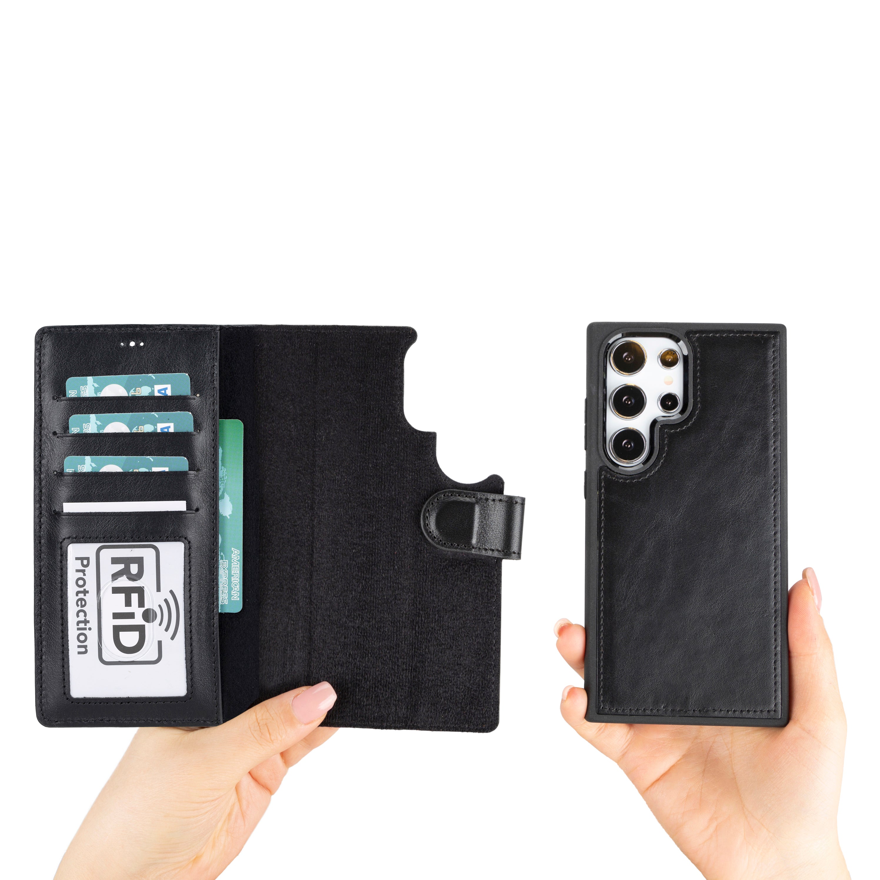 Magic Samsung Galaxy S24 Leather Detachable Wallet Case