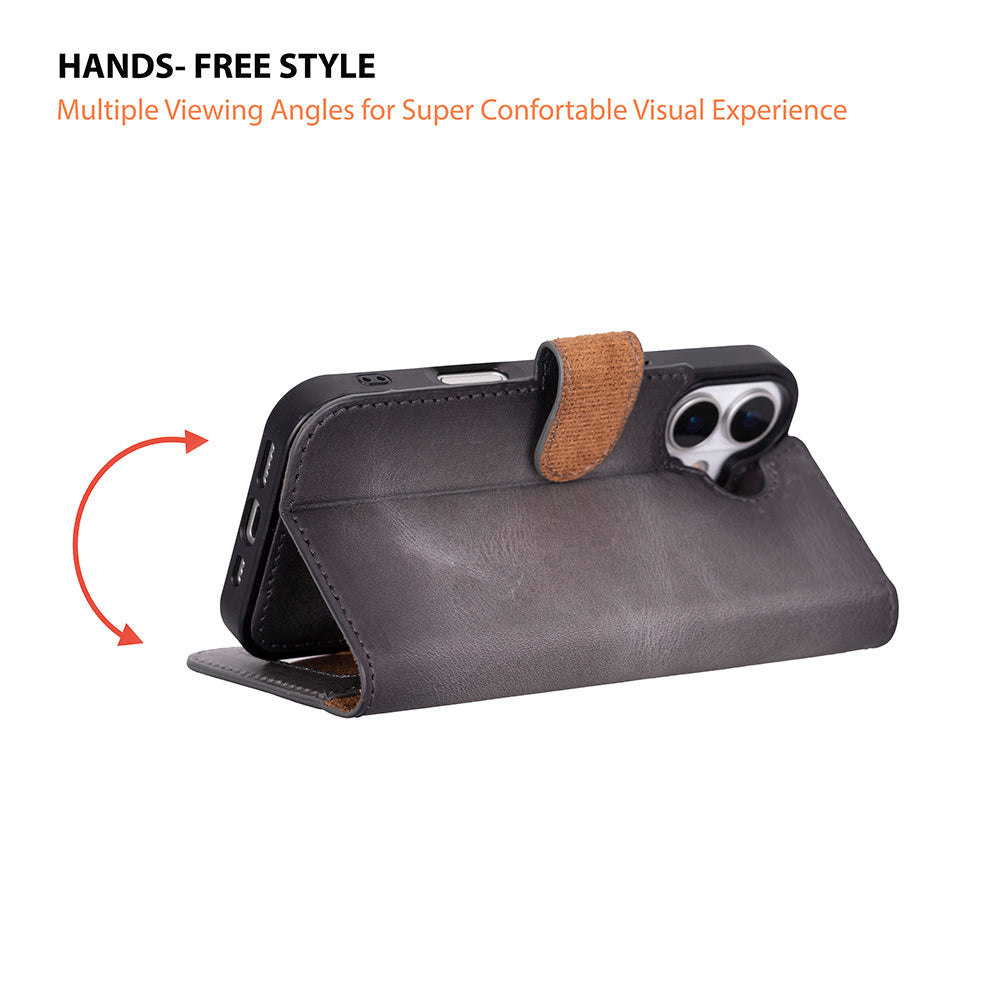 Magic iPhone 17 Leather Detachable Wallet Case