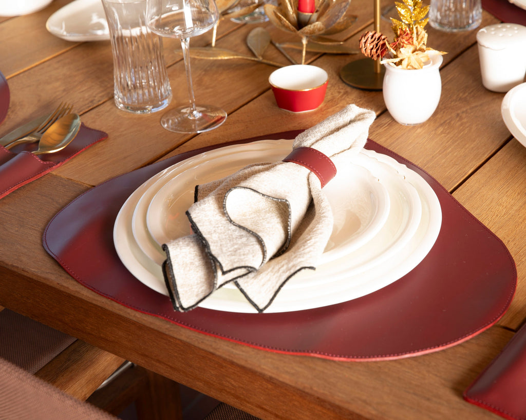 Velato Leather Place Mat Set