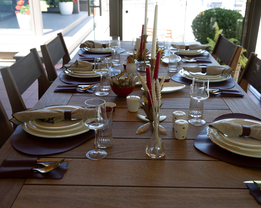 Velato Leather Place Mat Set