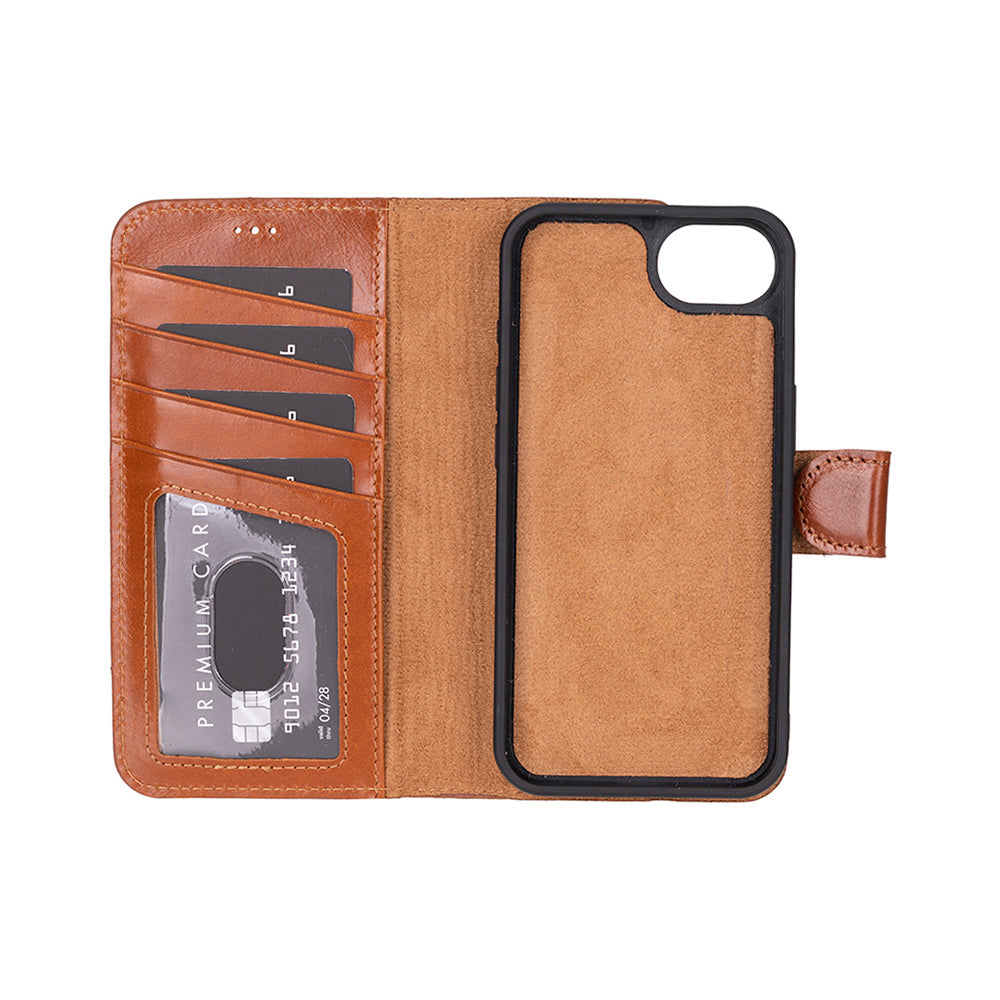 Magic iPhone 16E Detachable Leather Wallet Case