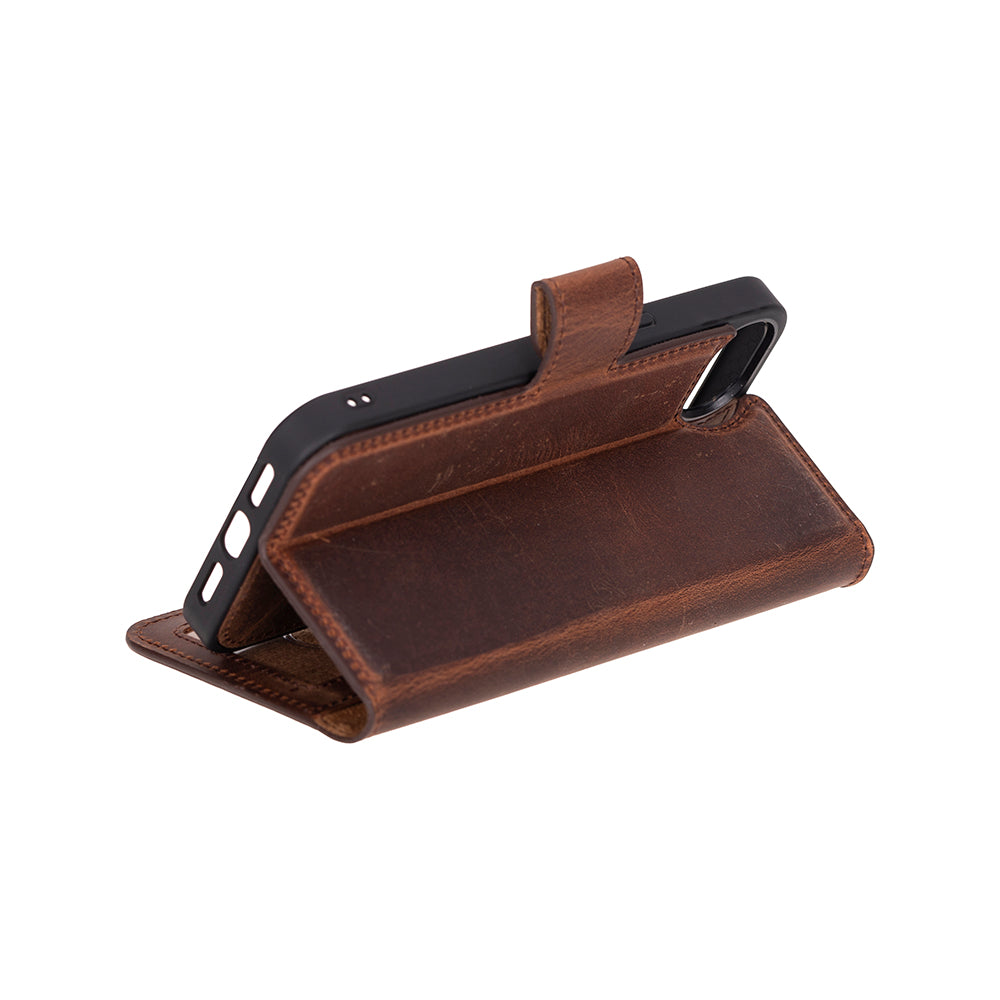 Magic iPhone 16E Detachable Leather Wallet Case