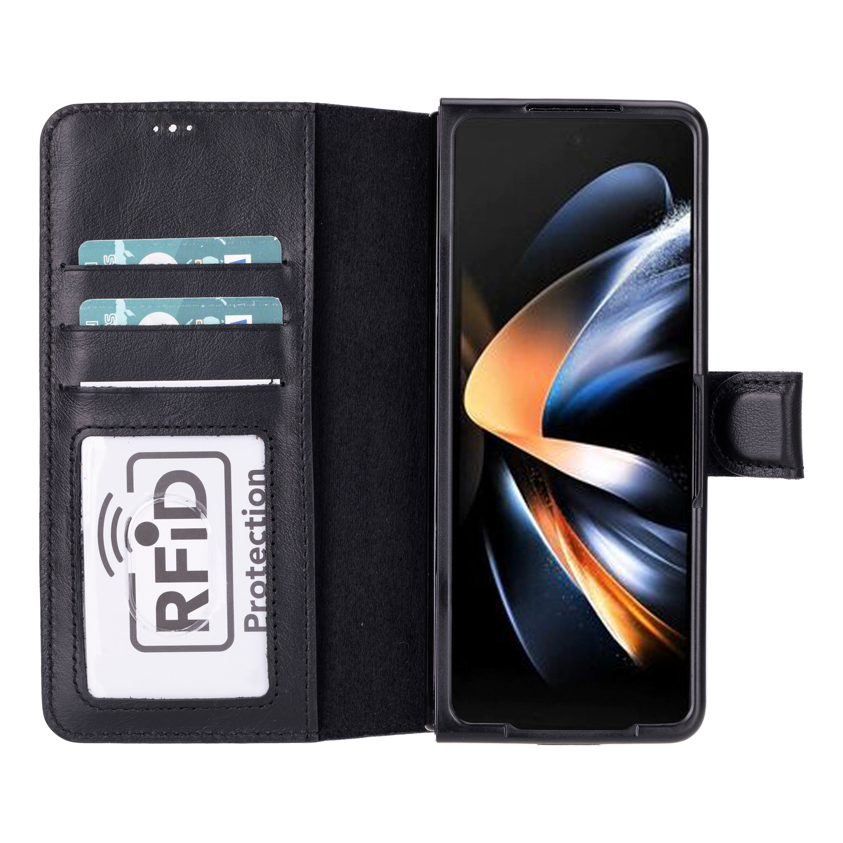 Wallet ID Google Pixel 10 Pro Fold Leather Folio Case
