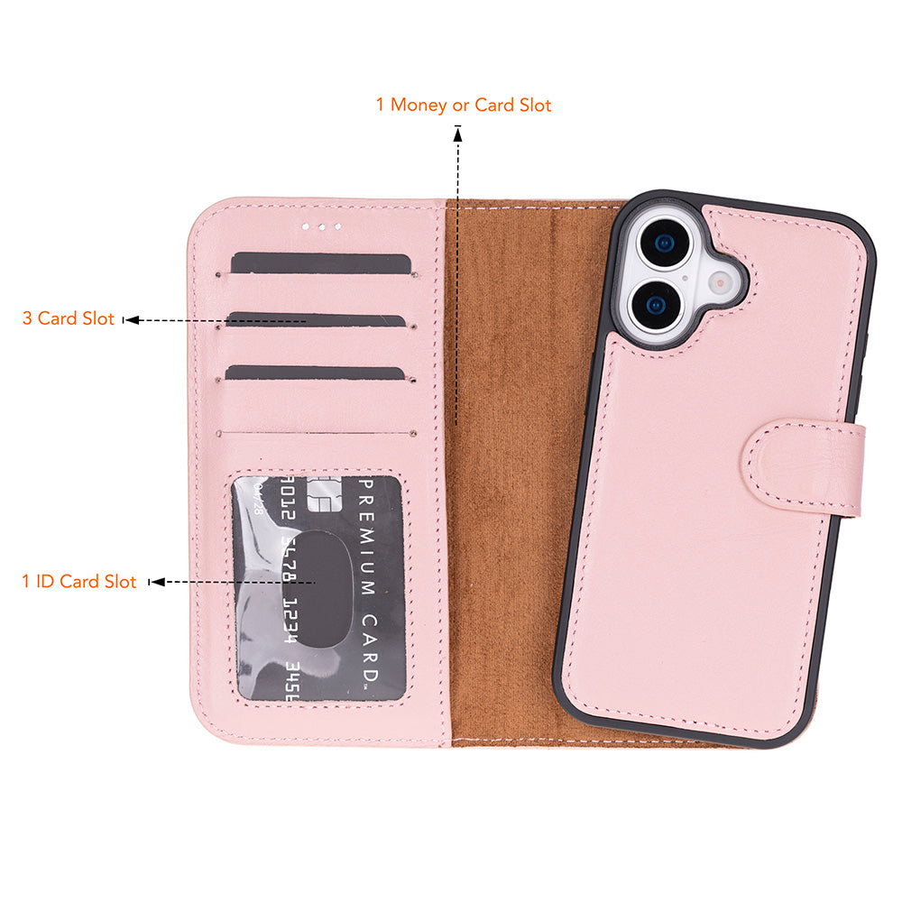 Magic iPhone 17 Leather Detachable Wallet Case