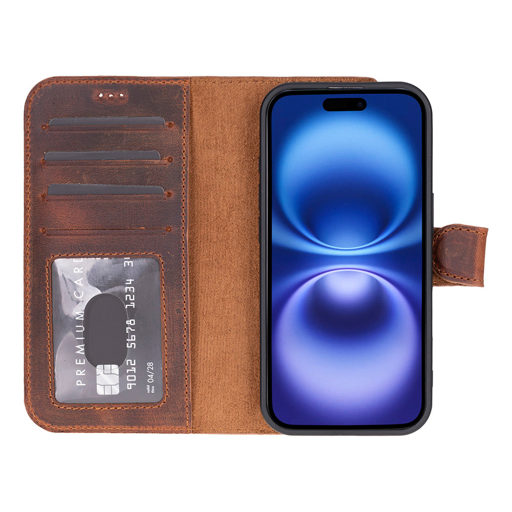 Magic iPhone 17 Leather Detachable Wallet Case