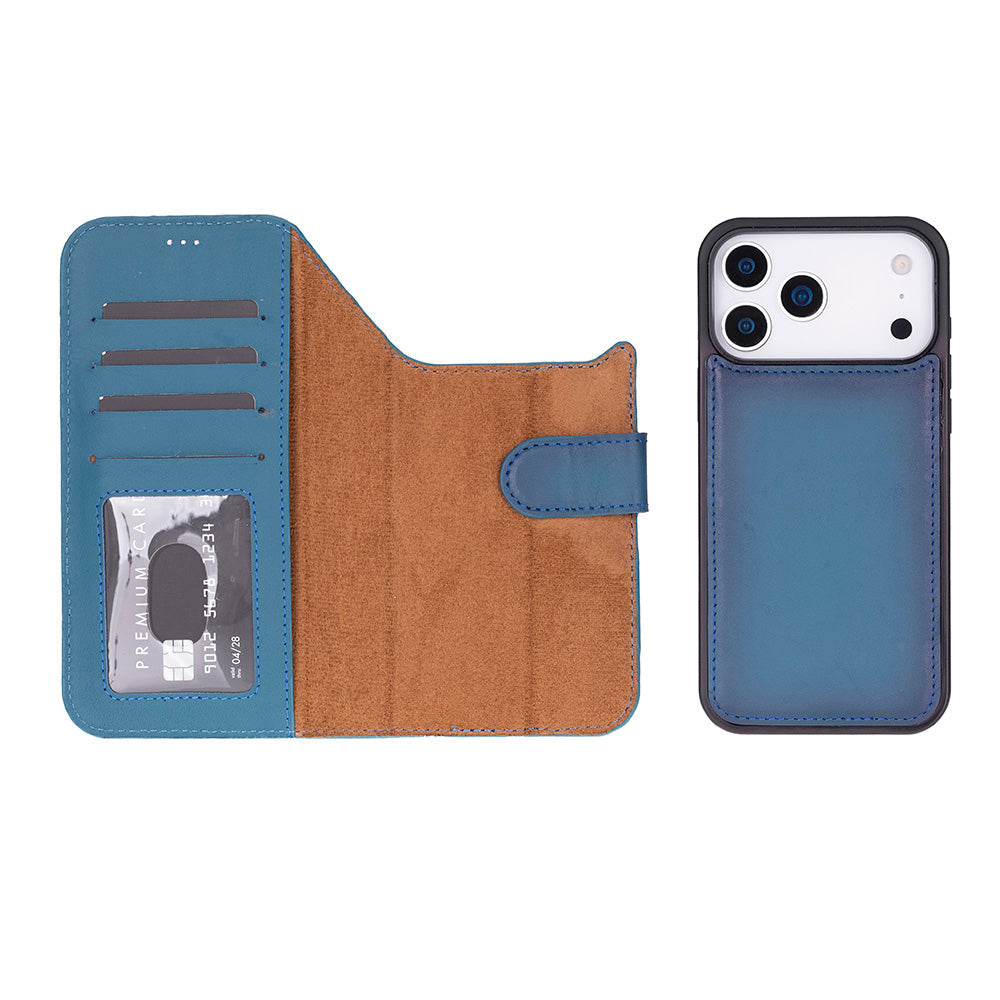 Magic iPhone 17 Pro Max Leather Detachable Wallet Case