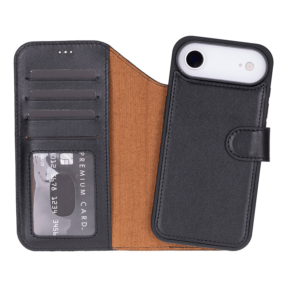 Magic iPhone 17 Air Leather Detachable Wallet Case