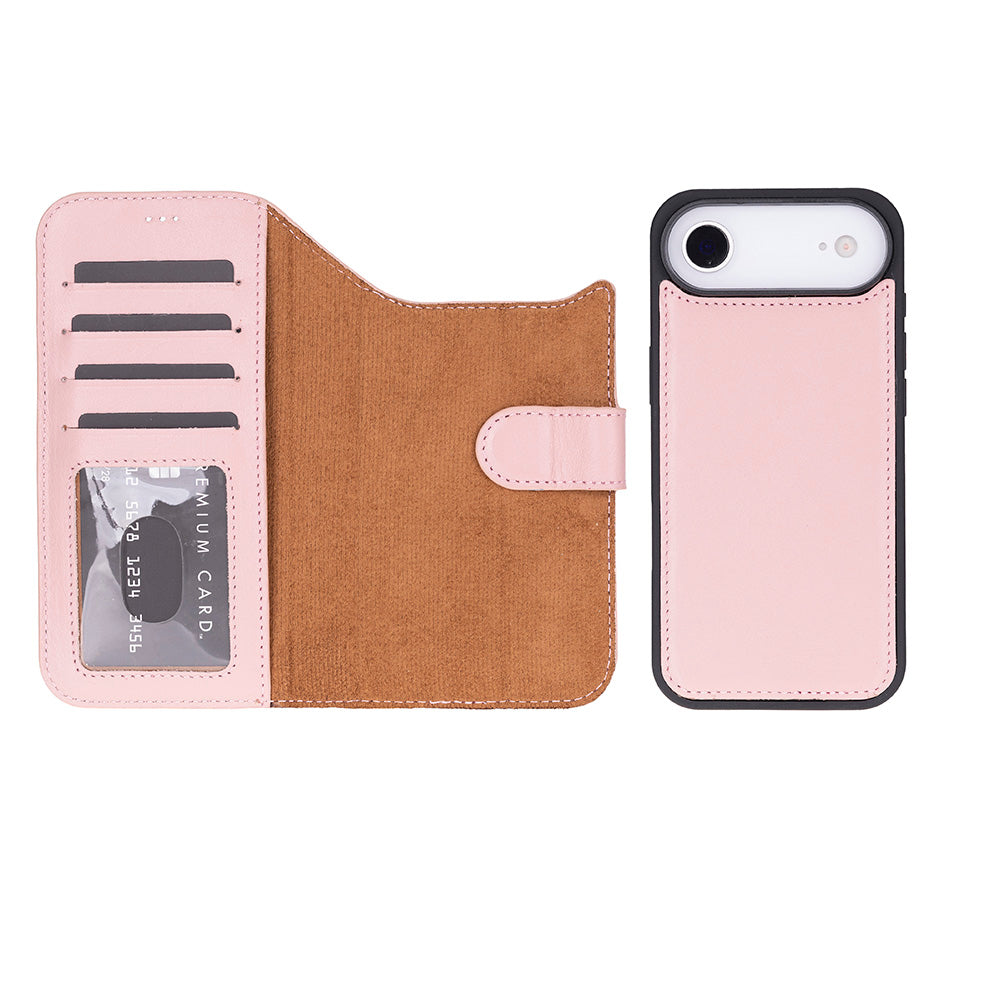 Magic iPhone 17 Air Leather Detachable Wallet Case