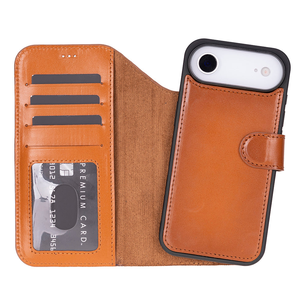 Magic iPhone 17 Air Leather Detachable Wallet Case