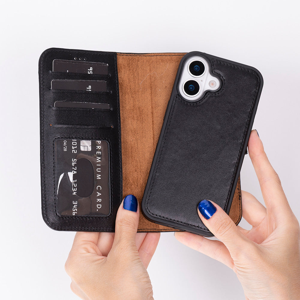 Magic iPhone 17 Leather Detachable Wallet Case