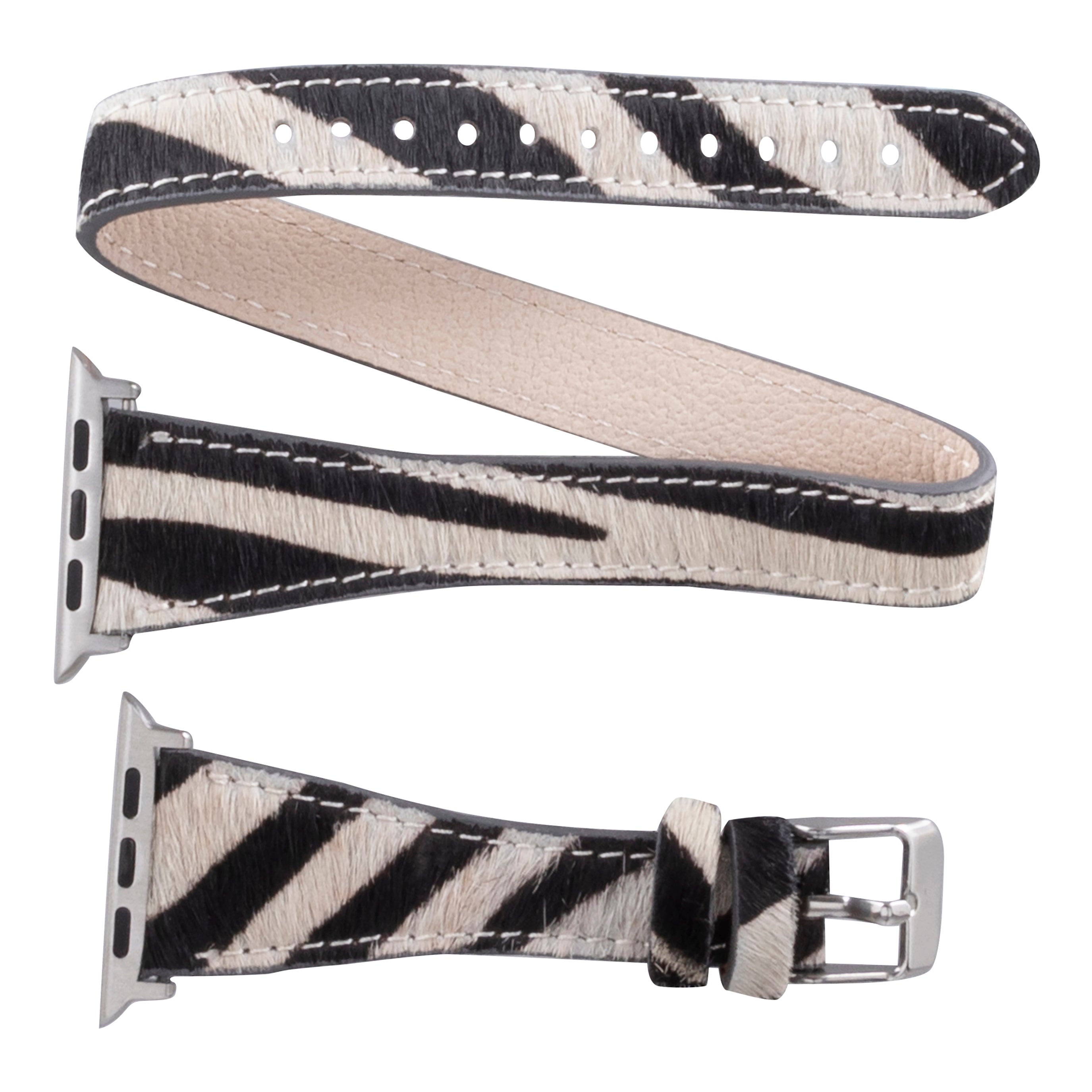 Slim Double Tour Leather Apple Watch Band