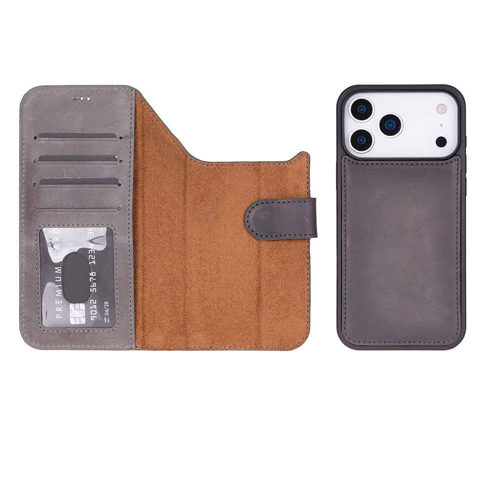Magic iPhone 17 Pro Leather Detachable Wallet Case