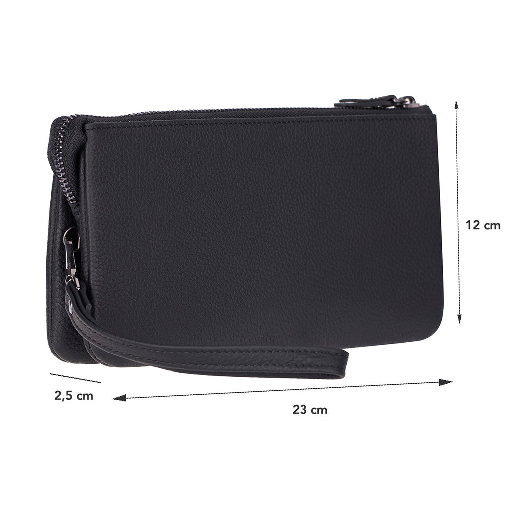 Majeste Leather Clutch Bag