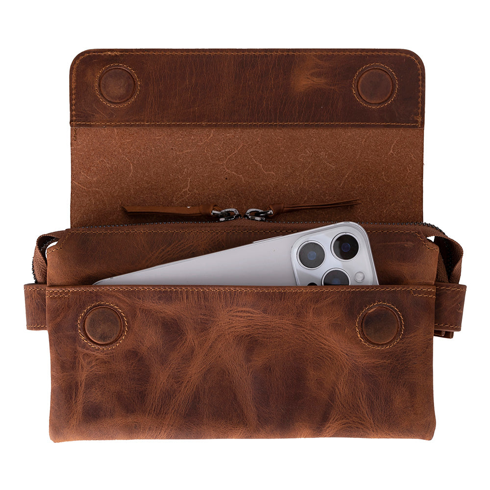 Prestige Leather Clutch Bag