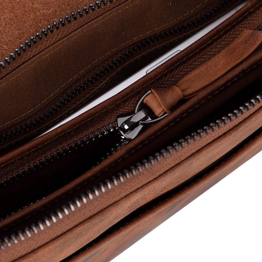 Prestige Leather Clutch Bag