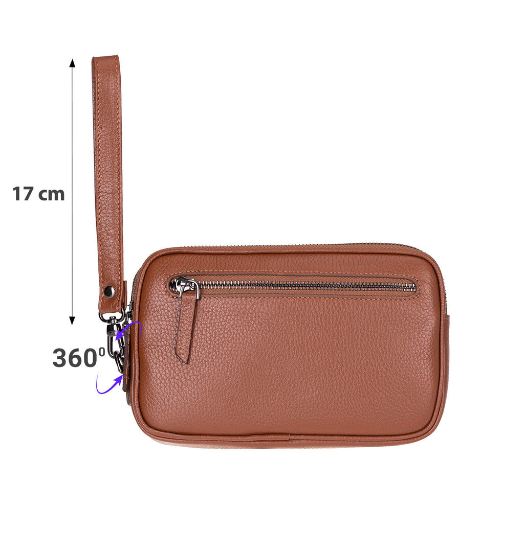 Noma Leather Clutch Bag