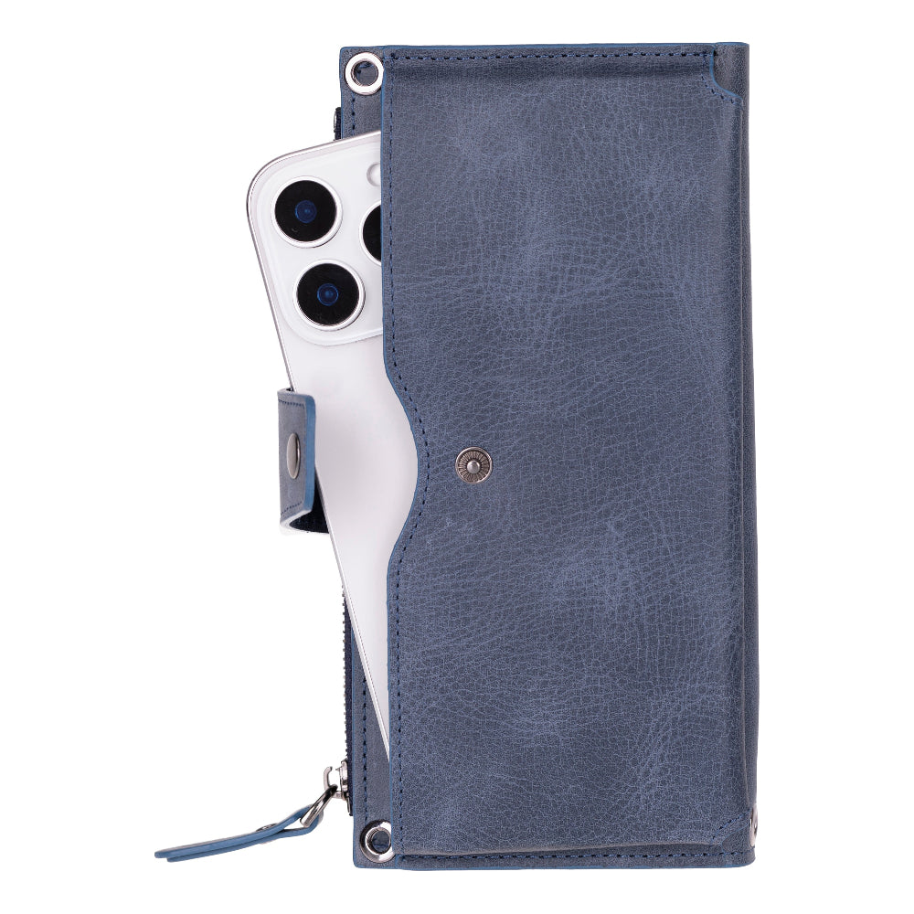 Lozan Strap Leather Crossbody Wallet