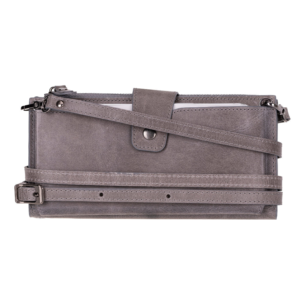 Lozan Strap Leather Crossbody Wallet