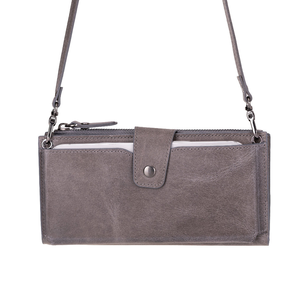 Lozan Strap Leather Crossbody Wallet