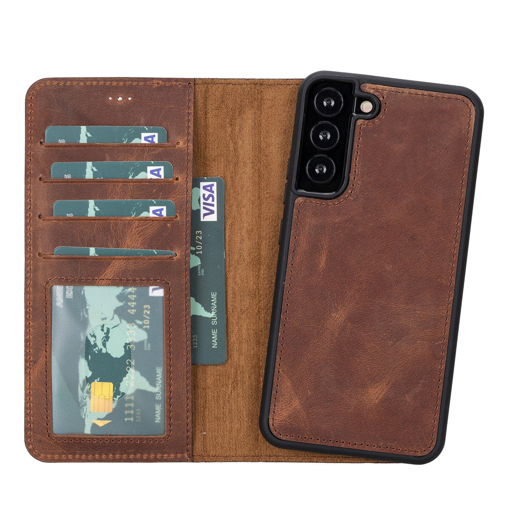 Magic Samsung Galaxy S22 Plus Leather Detachable Wallet Case