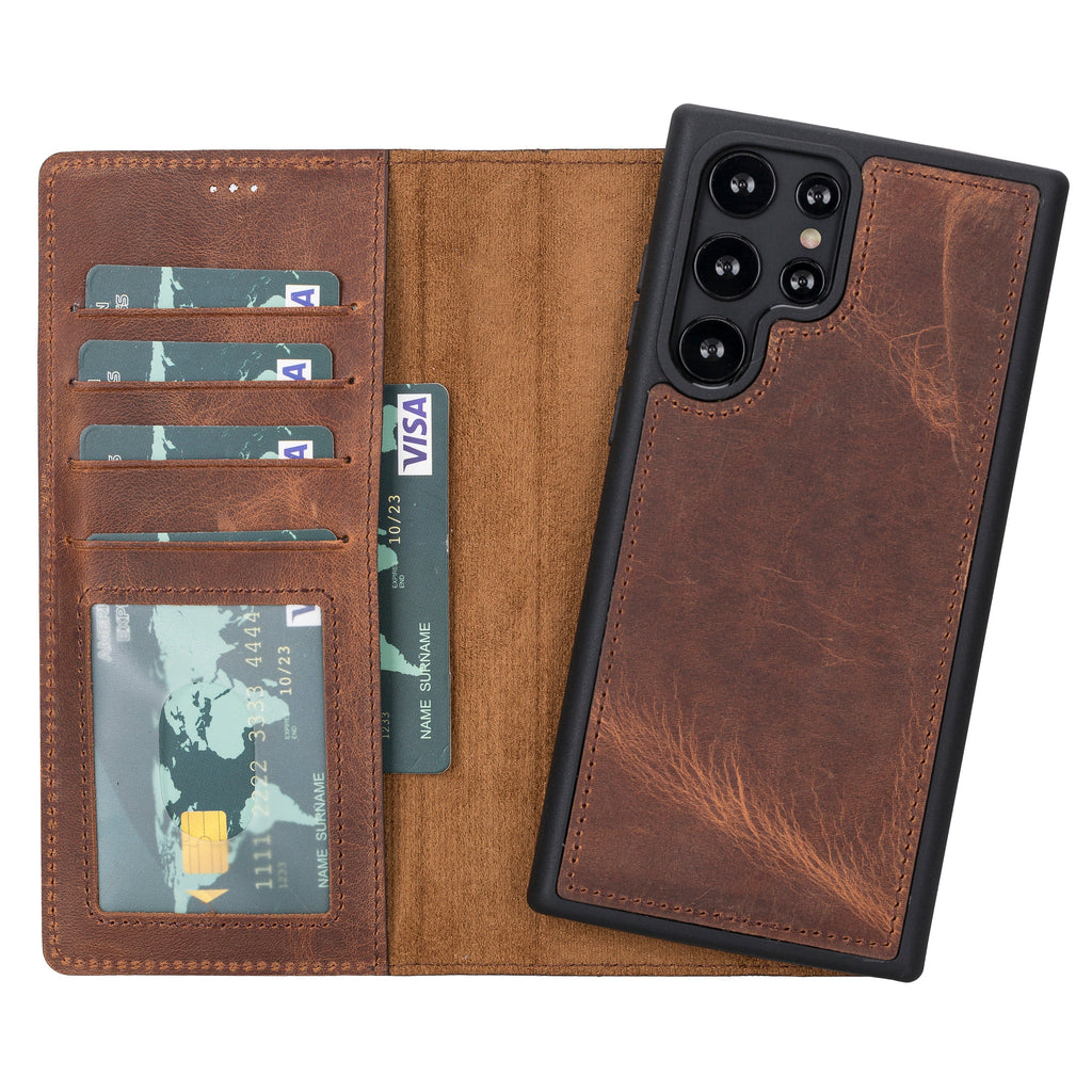 Magic Samsung Galaxy S22 Plus Leather Detachable Wallet Case