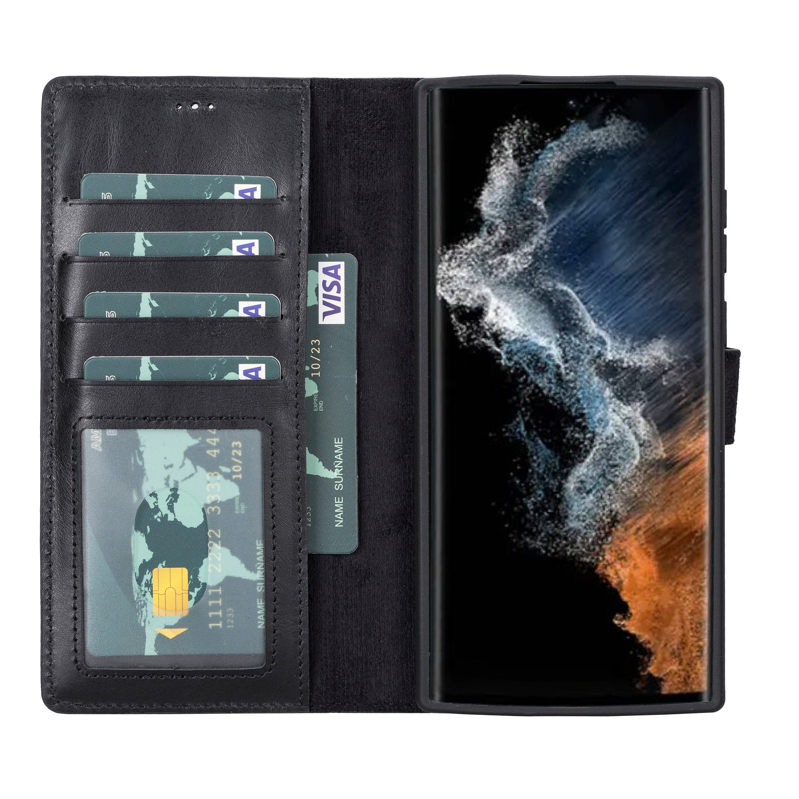 Magic Samsung Galaxy S22 Leather Detachable Wallet Case